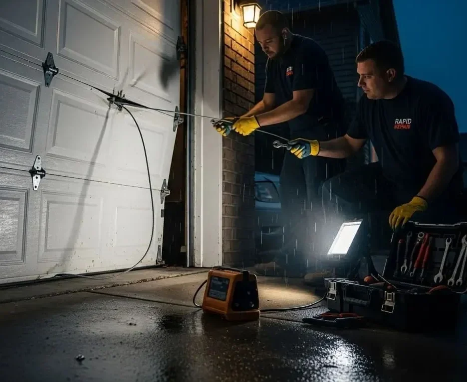 emergency garage door repair Loves Park IL 24/7 same day service